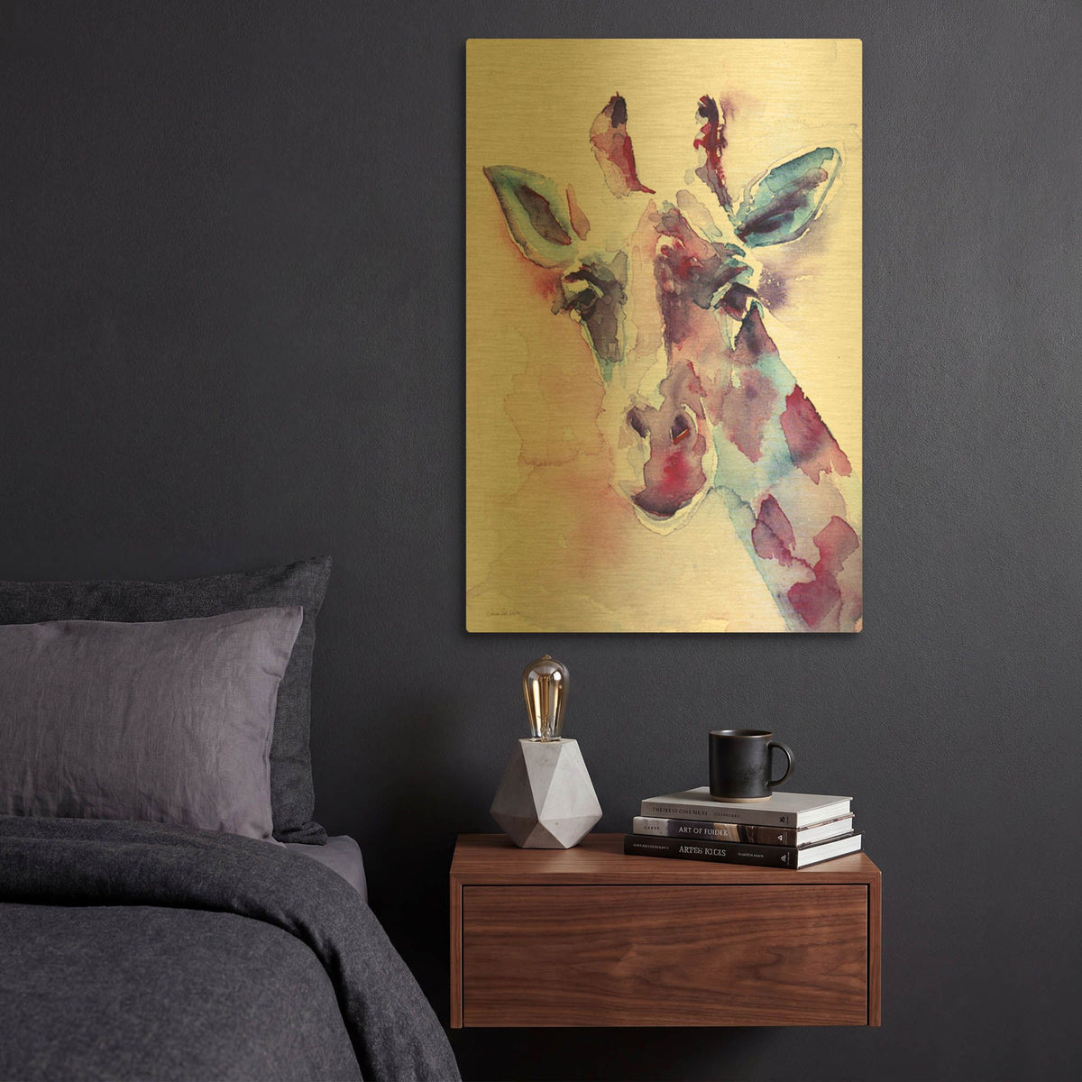 'Sweet Pea' By Alan Majchrowicz Gold Metal Wall Art