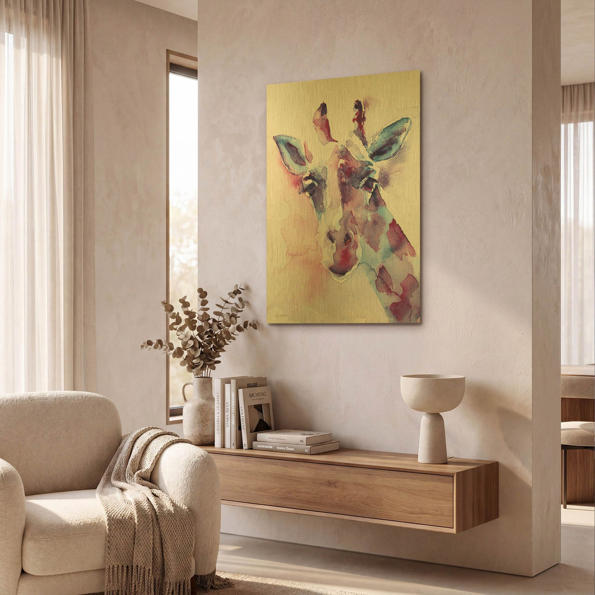 'Sweet Pea' By Alan Majchrowicz Gold Metal Wall Art