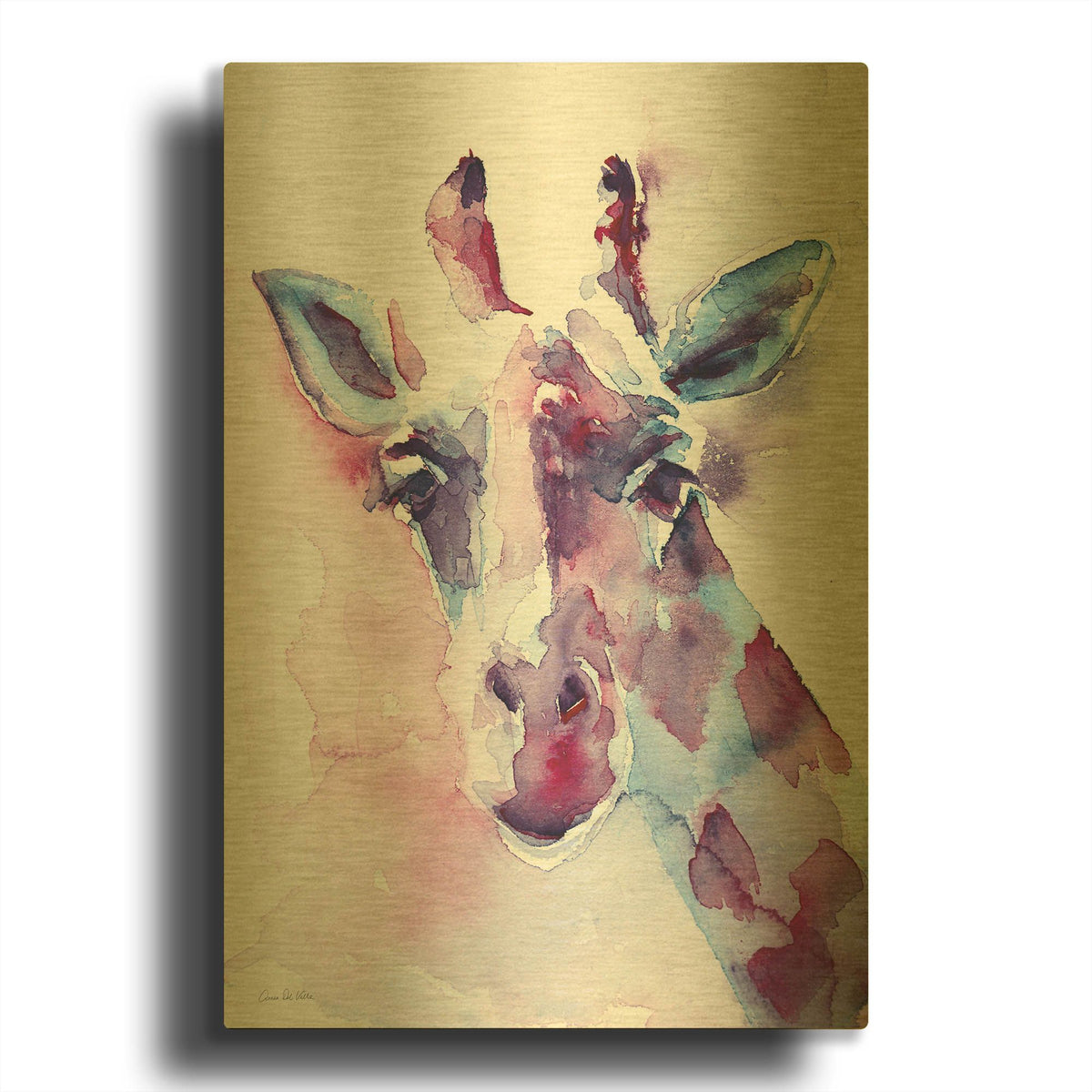 'Sweet Pea' By Alan Majchrowicz Gold Metal Wall Art