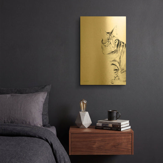 'Sadie' By Alan Majchrowicz Gold Metal Wall Art