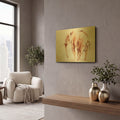'Lone Elephant' By Alan Majchrowicz Gold Metal Wall Art
