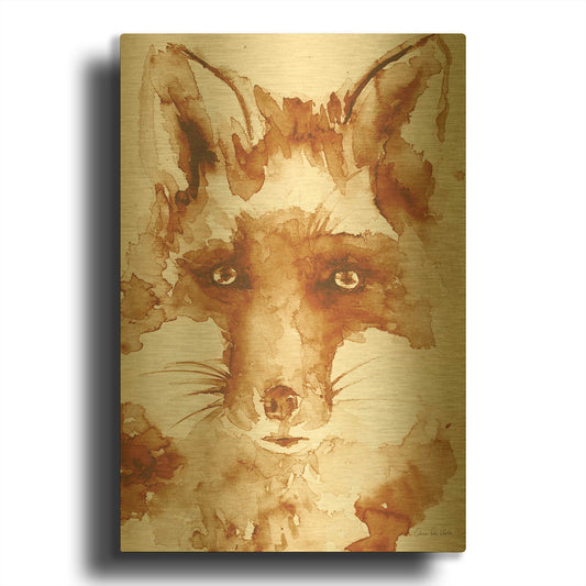 'Sweet And Sour Brown' By Alan Majchrowicz Gold Metal Wall Art