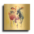 'Holstein III' By Alan Majchrowicz Gold Metal Wall Art