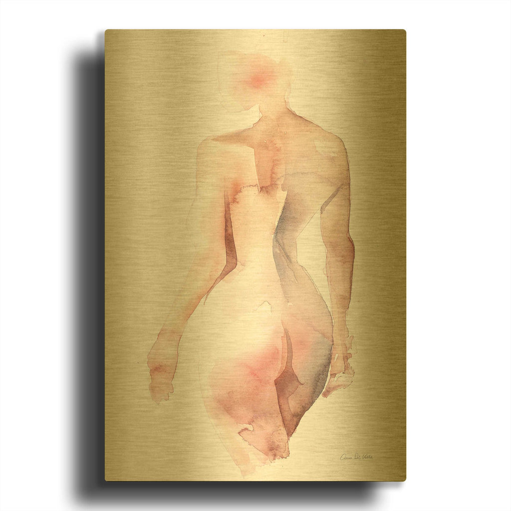 'Solace III' By Alan Majchrowicz Gold Metal Wall Art