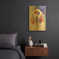 'Basset Hound' By Alan Majchrowicz Gold Metal Wall Art