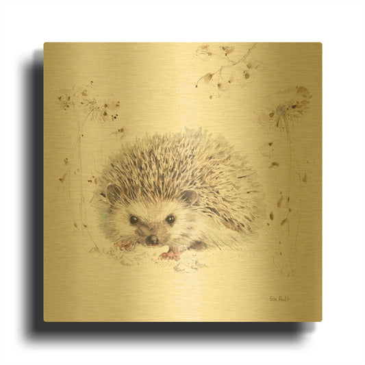 'Wood Land Walk XII' By Lisa Audit Gold Metal Wall Art