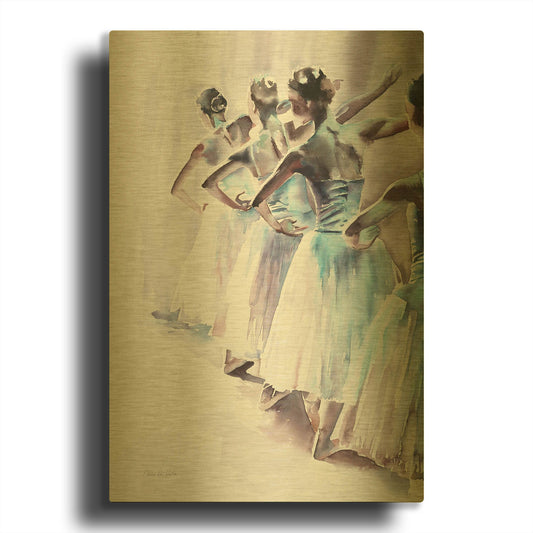 'Ballet II' By Alan Majchrowicz Gold Metal Wall Art
