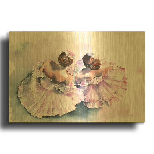 'Ballet III' By Alan Majchrowicz Gold Metal Wall Art