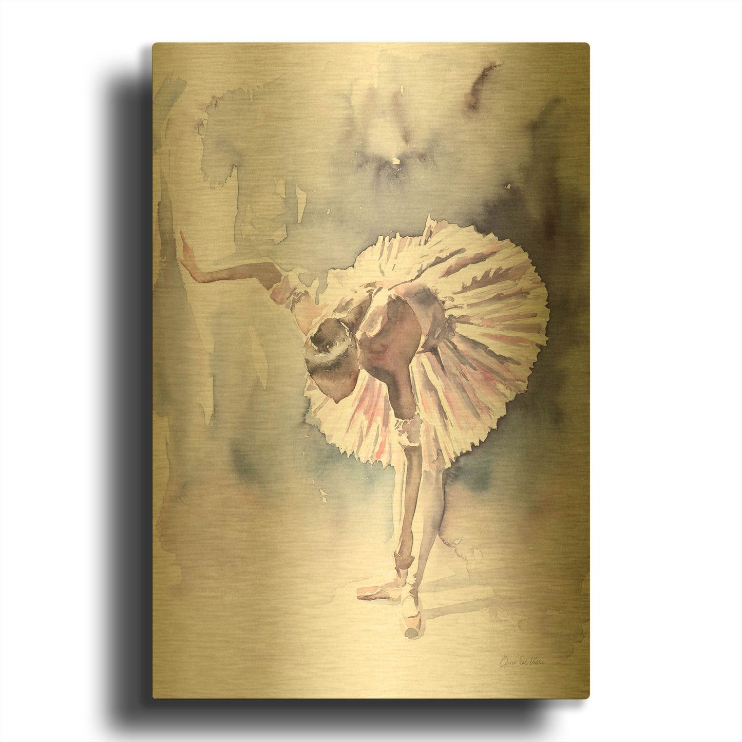 'Ballet VI' By Alan Majchrowicz Gold Metal Wall Art
