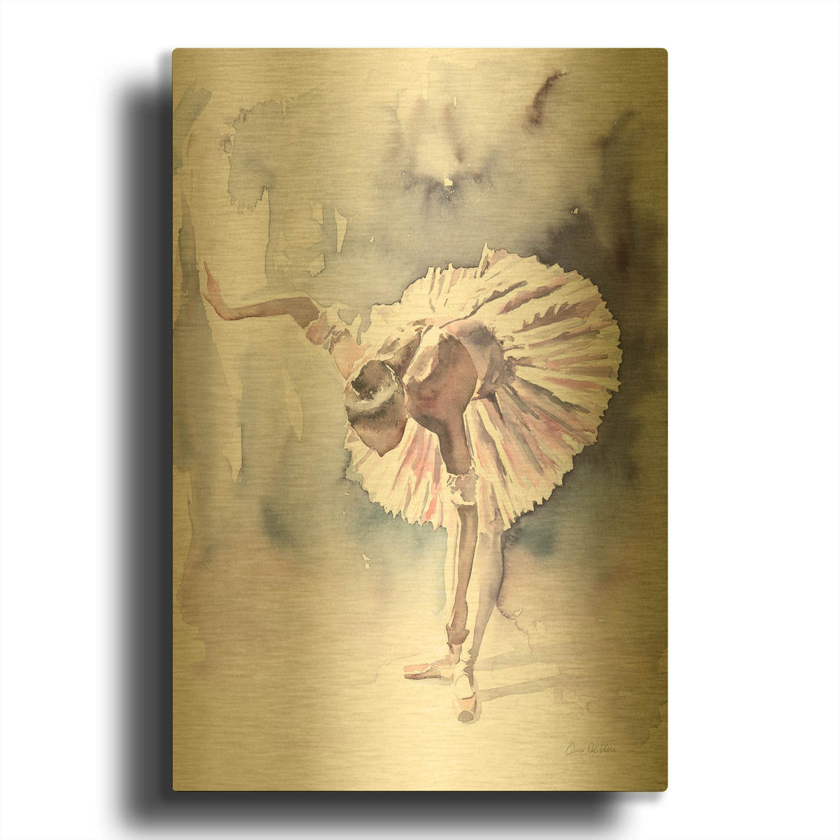 'Ballet VI' By Alan Majchrowicz Gold Metal Wall Art