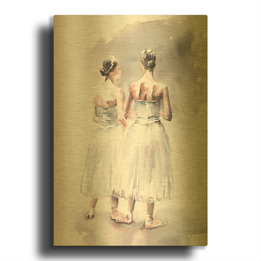 'Ballet VII' By Alan Majchrowicz Gold Metal Wall Art