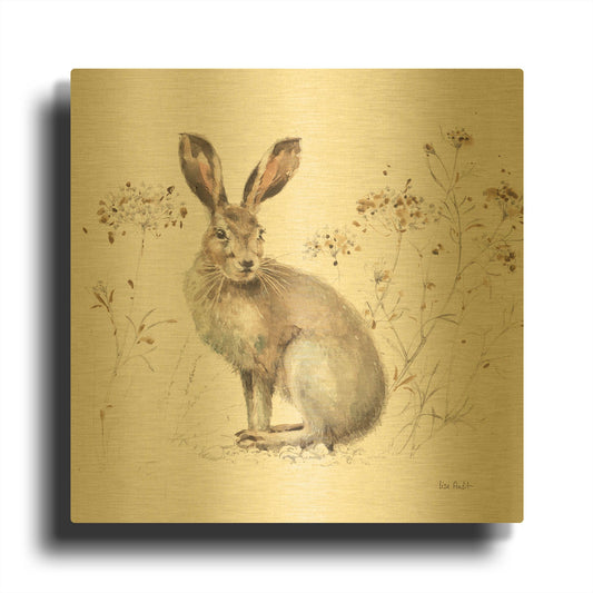 'Wood Land Walk XIII' By Lisa Audit Gold Metal Wall Art