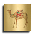 'Desert Camel II' By Alan Majchrowicz Gold Metal Wall Art