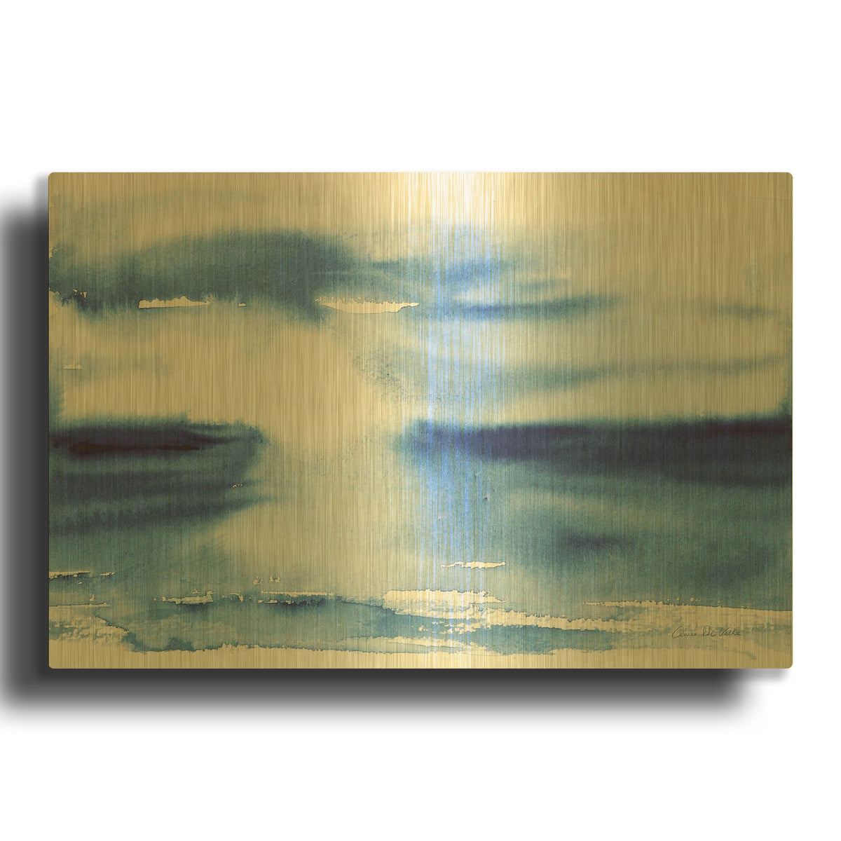 'Ocean Blue III' By Alan Majchrowicz Gold Metal Wall Art
