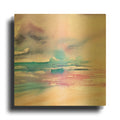 'Violet Sky' By Alan Majchrowicz Gold Metal Wall Art
