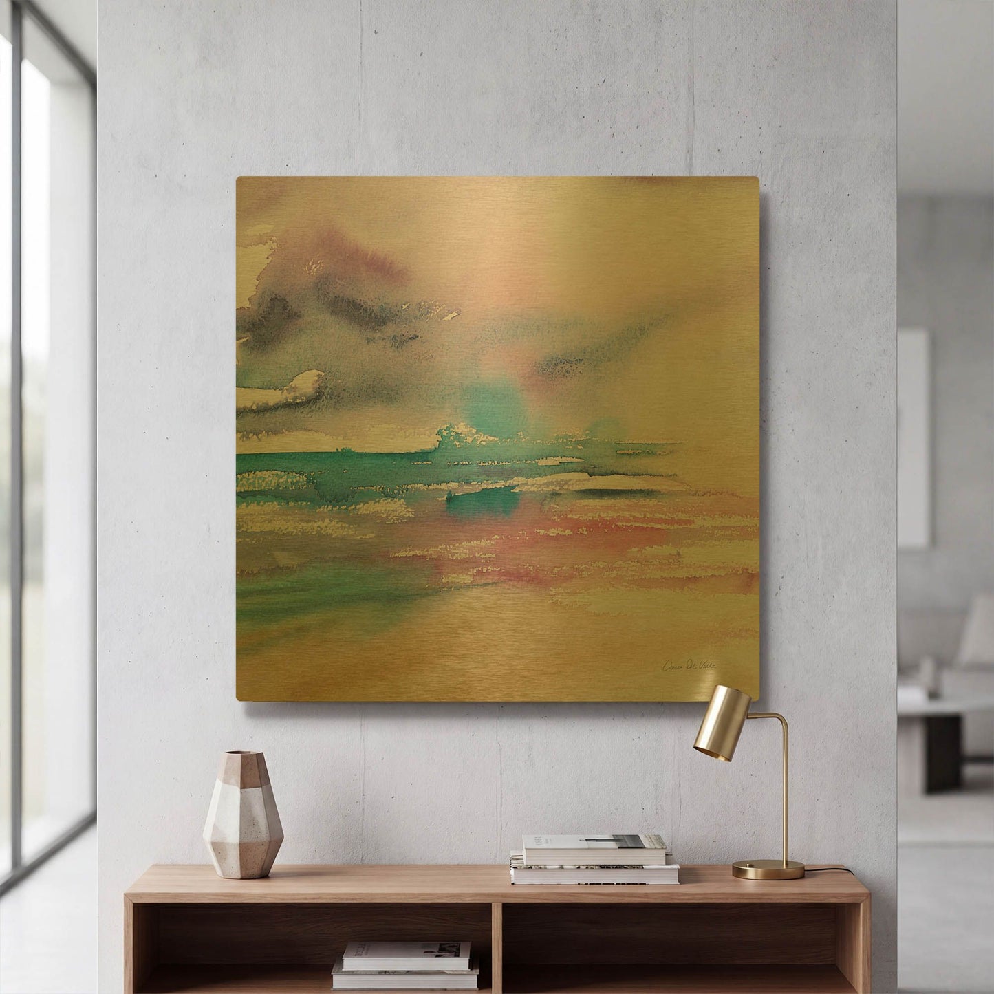 'Violet Sky' By Alan Majchrowicz Gold Metal Wall Art