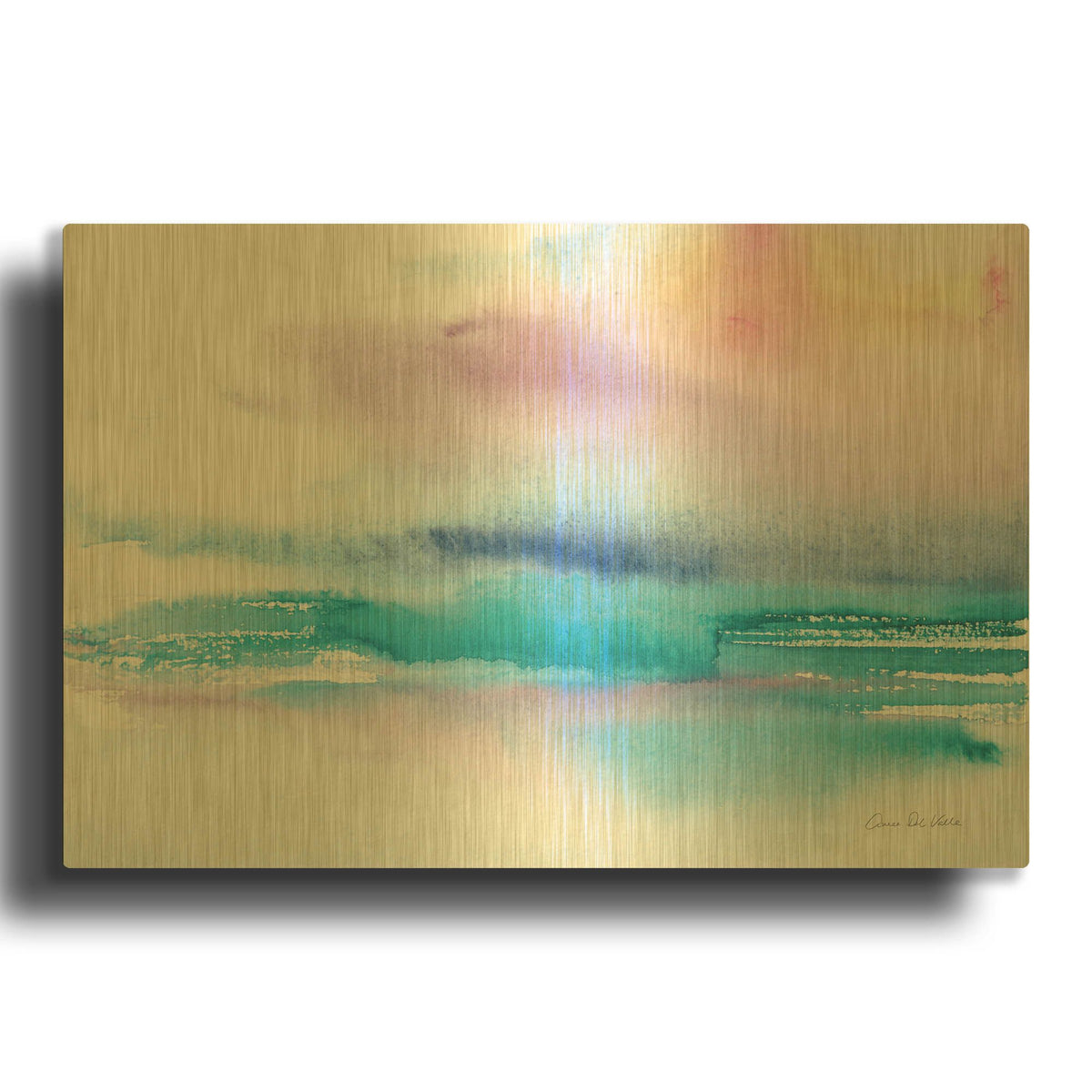 'Washed Sunset' By Alan Majchrowicz Gold Metal Wall Art