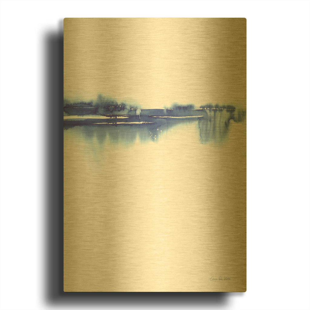 'Blue Horizon II' By Alan Majchrowicz Gold Metal Wall Art
