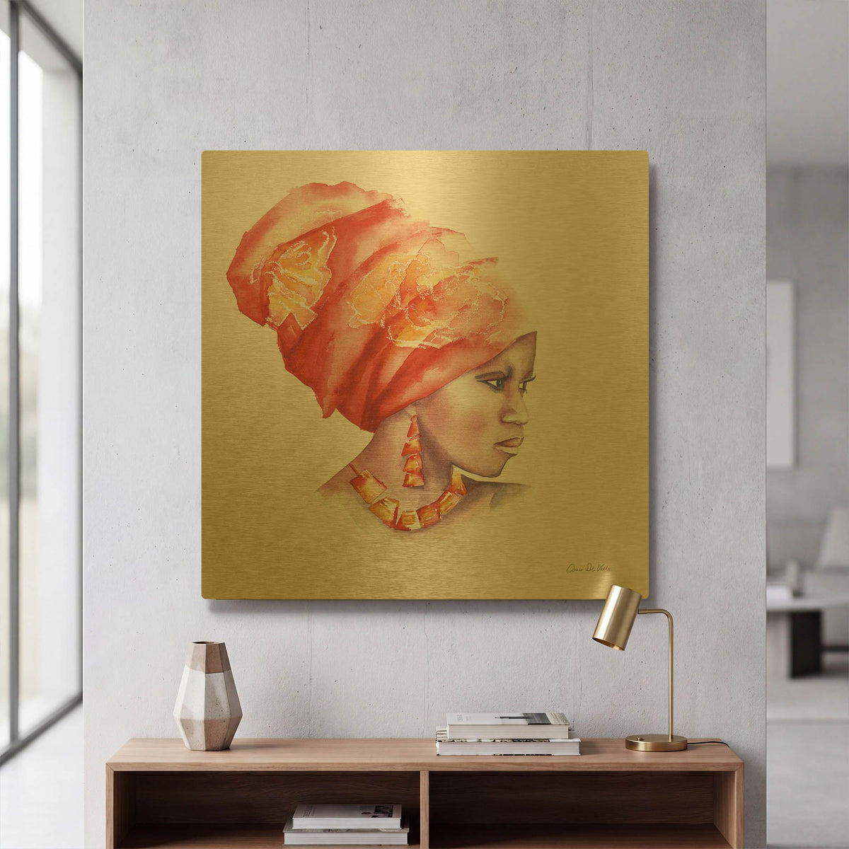 'Glow' By Alan Majchrowicz Gold Metal Wall Art