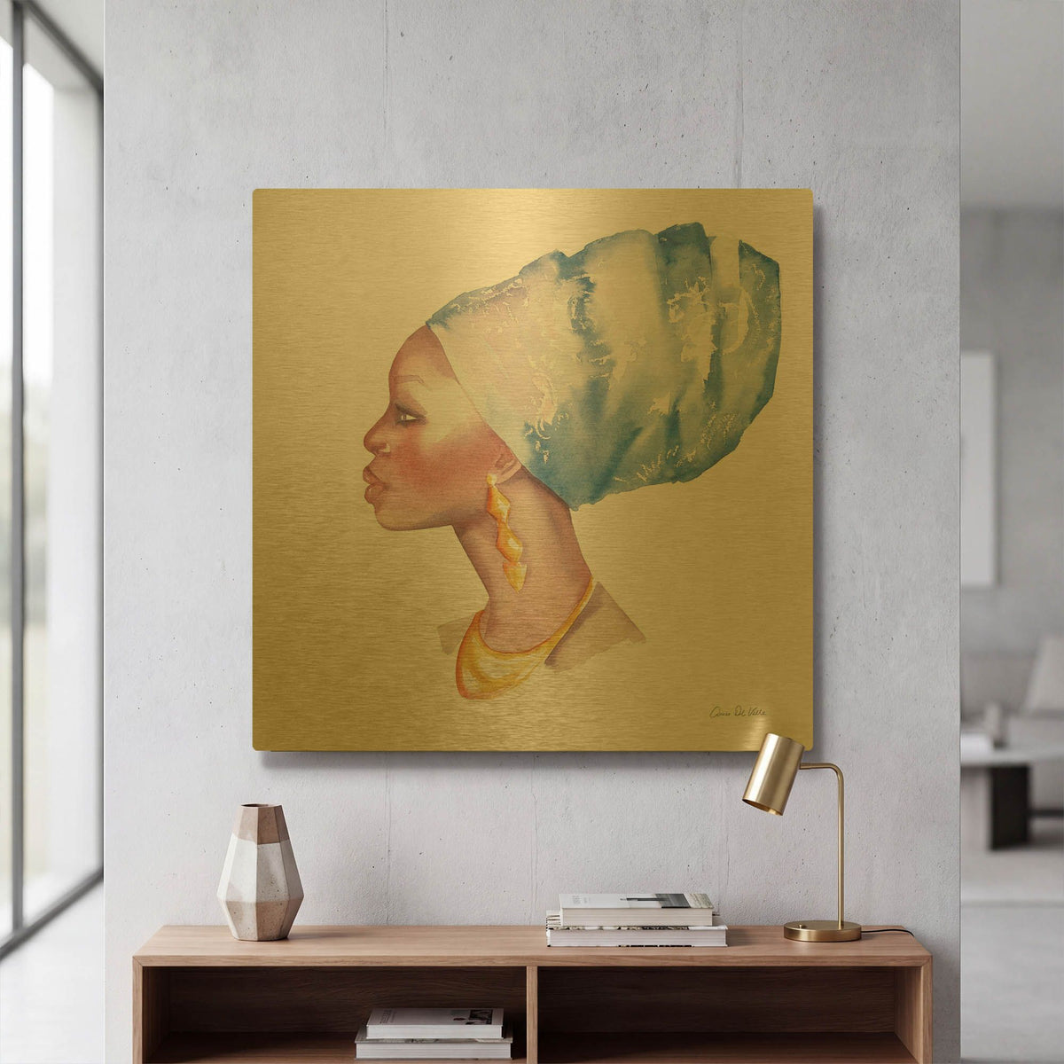 'Elegance' By Alan Majchrowicz Gold Metal Wall Art
