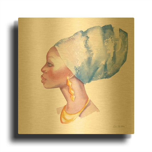 'Elegance' By Alan Majchrowicz Gold Metal Wall Art