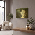 'Tahquamenon Falls Michigan I' By Alan Majchrowicz Gold Metal Wall Art