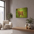 'Scottish Highland Cattle X' By Alan Majchrowicz Gold Metal Wall Art