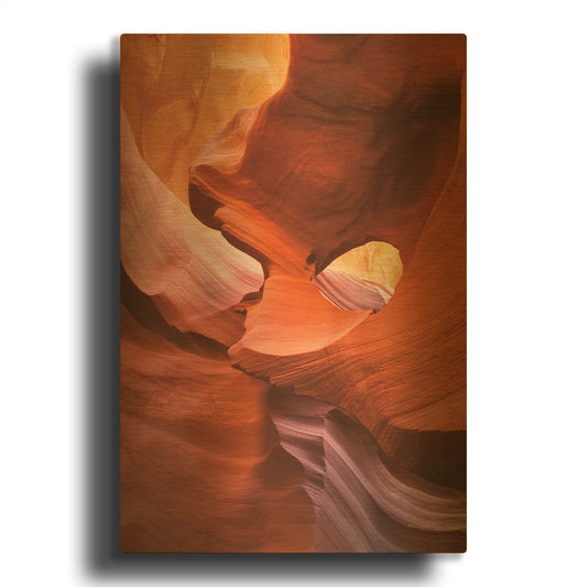 'Lower Antelope Canyon IV' By Alan Majchrowicz Gold Metal Wall Art