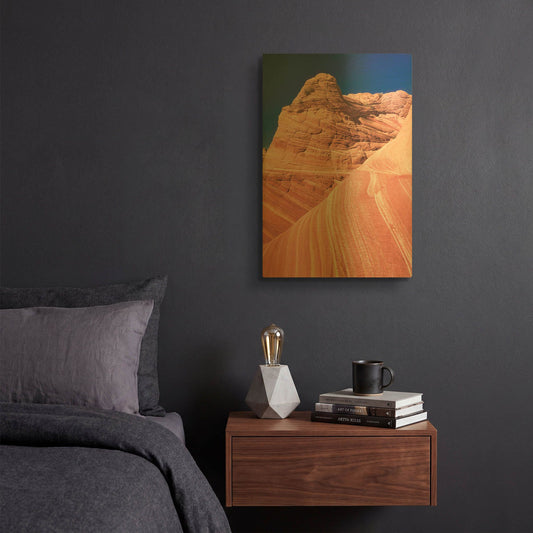 'Coyote Buttes I Blush' By Alan Majchrowicz Gold Metal Wall Art