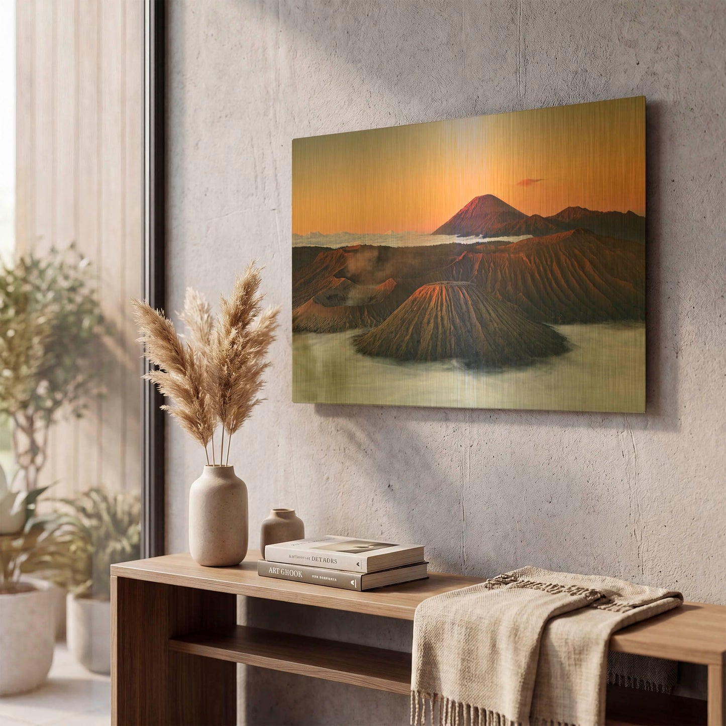 'Jurassic' By Jesse Estes Gold Metal Wall Art