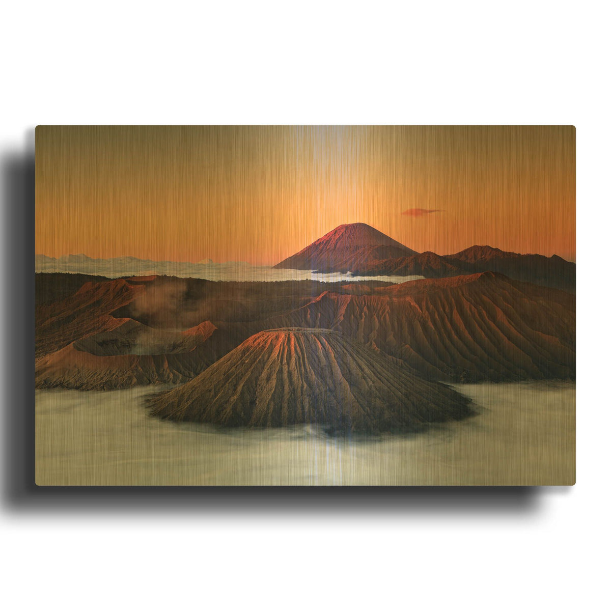'Jurassic' By Jesse Estes Gold Metal Wall Art