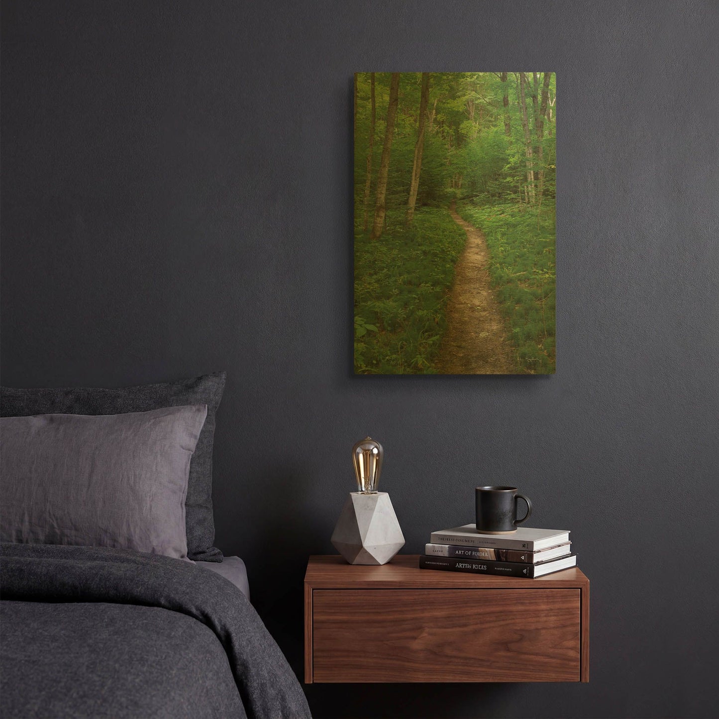 'North Country Trail' By Alan Majchrowicz Gold Metal Wall Art