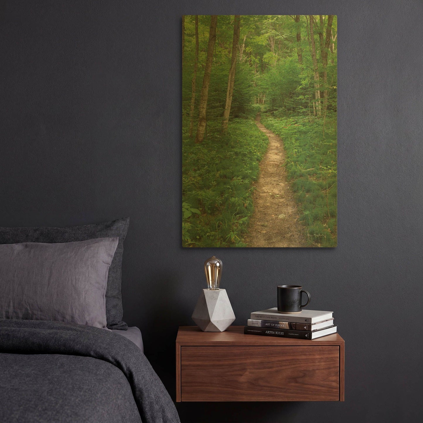 'North Country Trail' By Alan Majchrowicz Gold Metal Wall Art