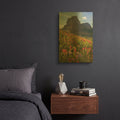 'Boulder Pass Wildflowers' By Alan Majchrowicz Gold Metal Wall Art