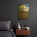 'Highway 93 in Idaho' By Alan Majchrowicz Gold Metal Wall Art