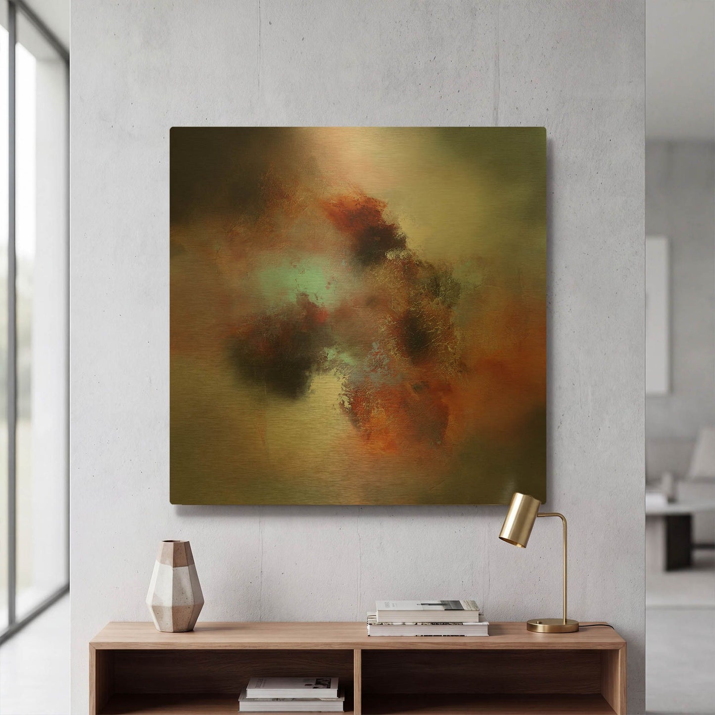 'Voyage' By Eelco Maan Gold Metal Wall Art
