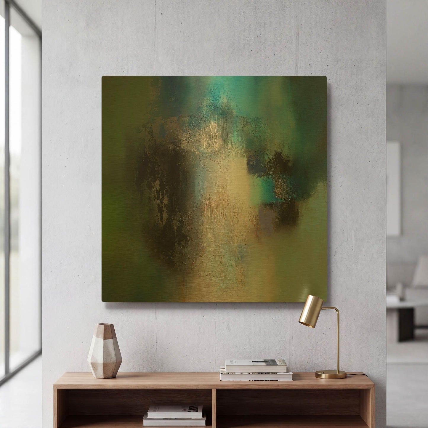 'Solstice' By Eelco Maan Gold Metal Wall Art