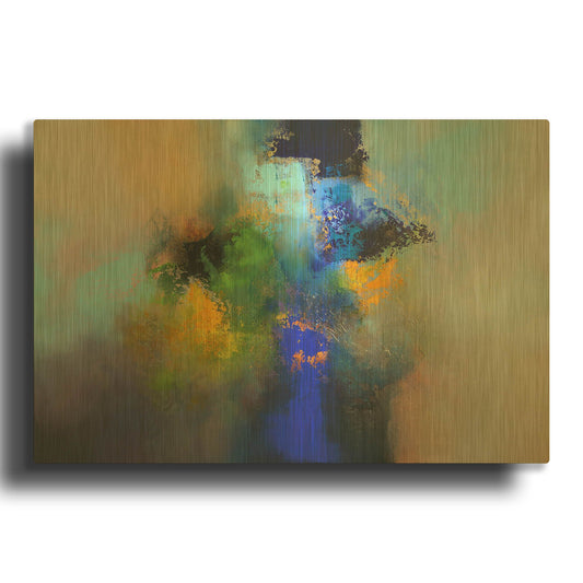 'Rain Garden' By Eelco Maan Gold Metal Wall Art