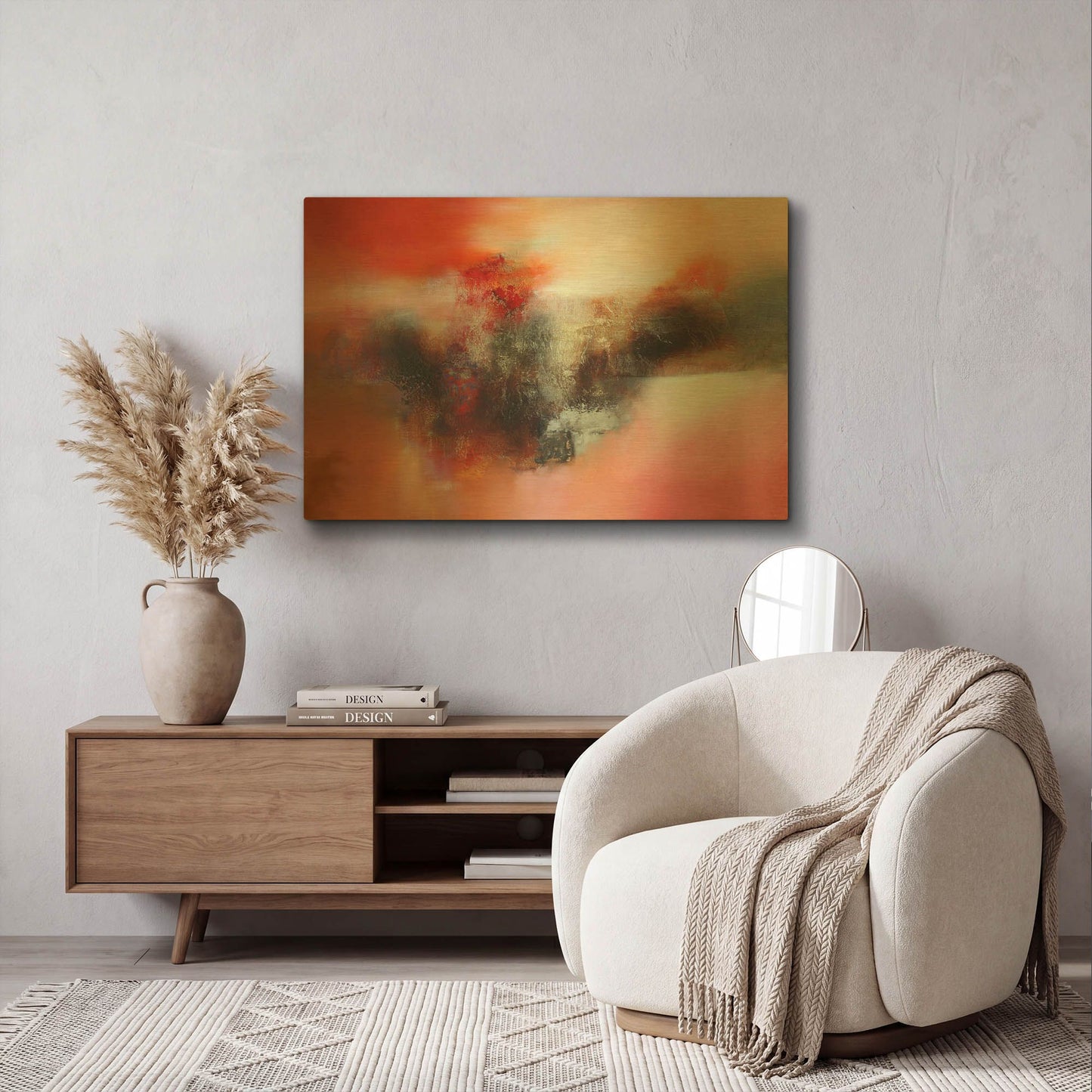 'Journey' By Eelco Maan Gold Metal Wall Art