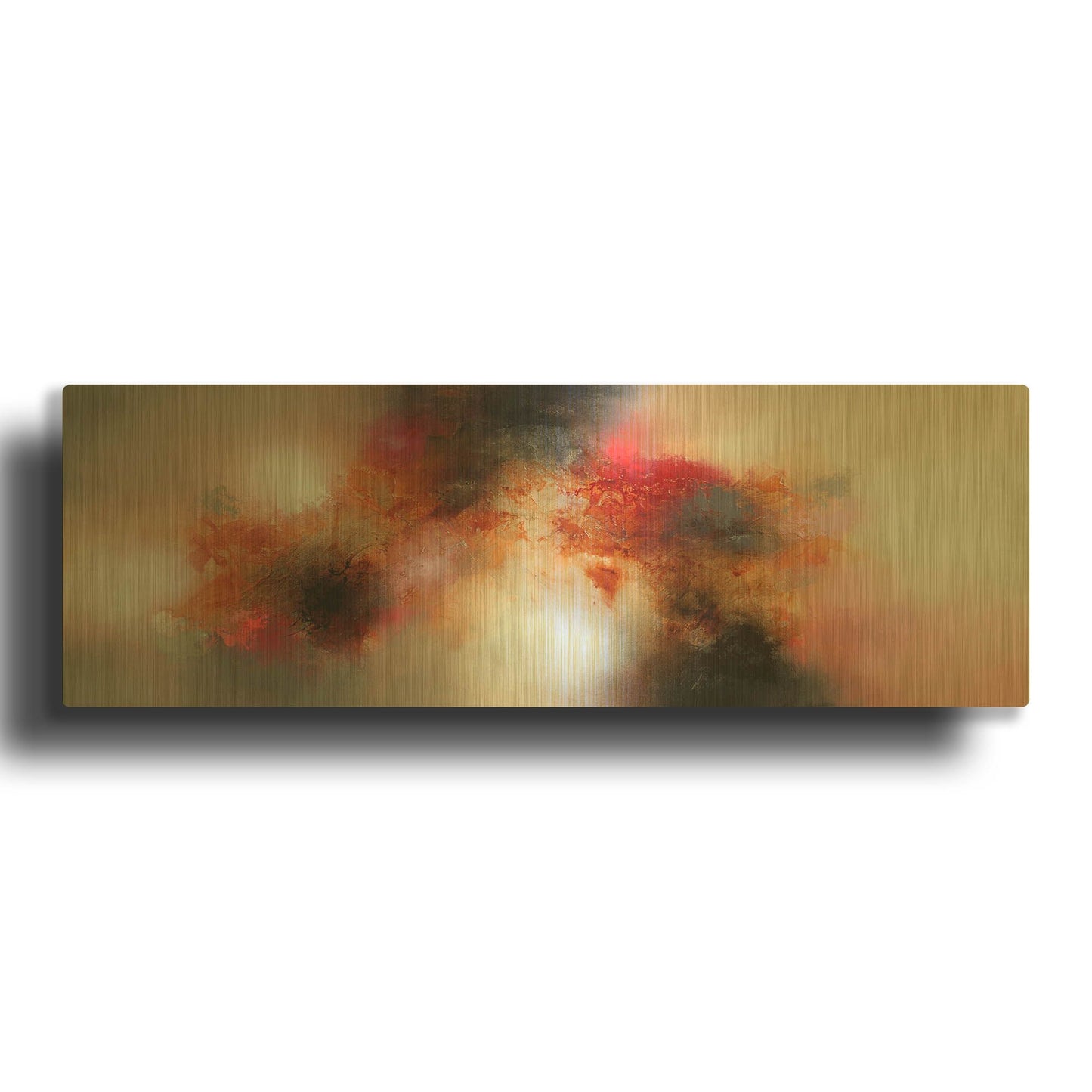 'Journey In The Fall' By Eelco Maan Gold Metal Wall Art