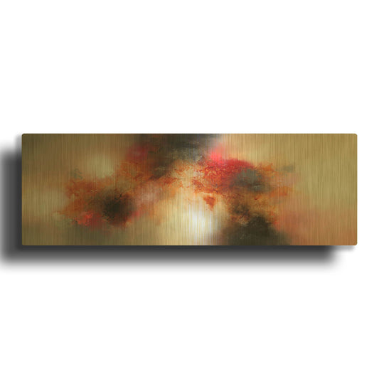 'Journey In The Fall' By Eelco Maan Gold Metal Wall Art