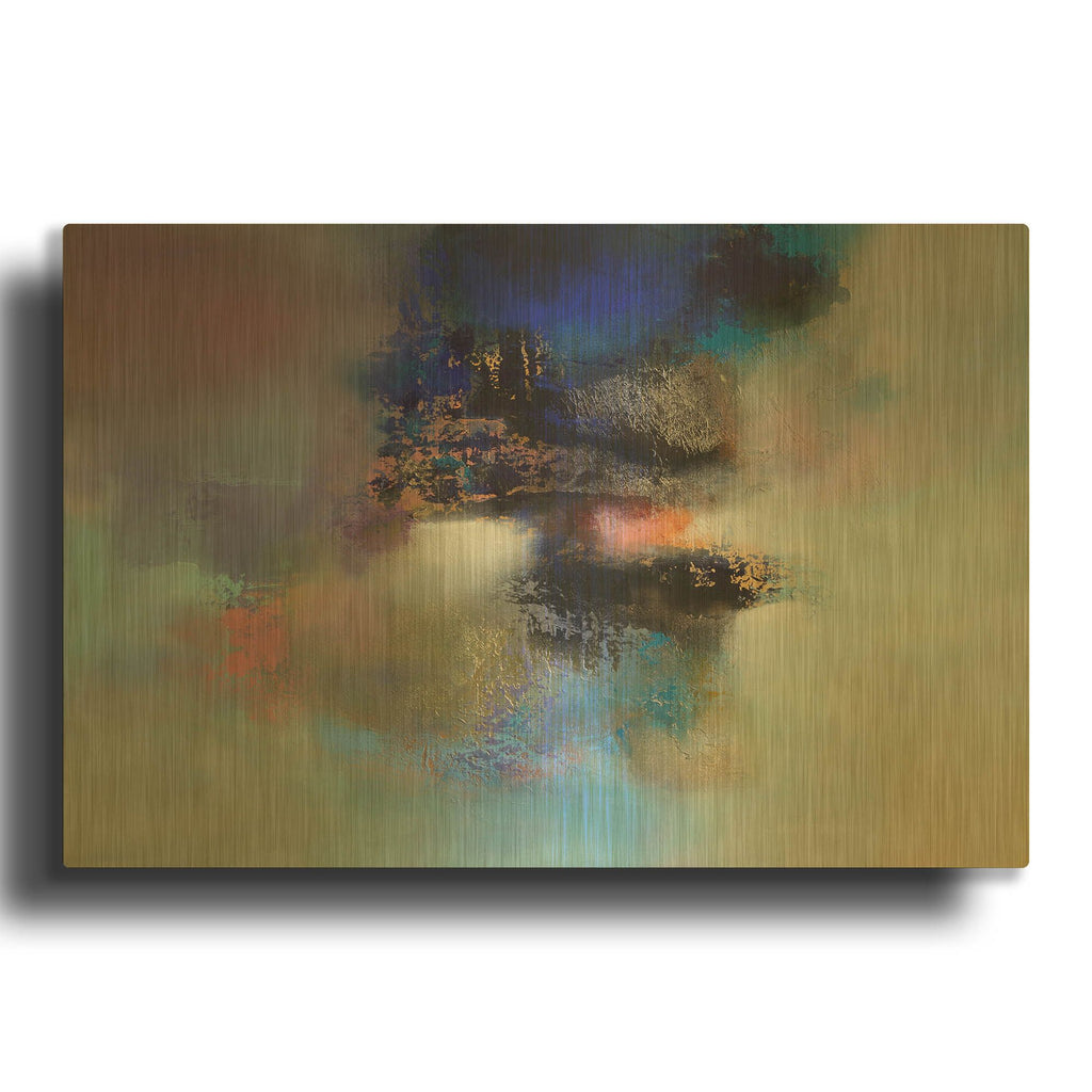 'In This House Of Stairs And Dreams' By Eelco Maan Gold Metal Wall Art