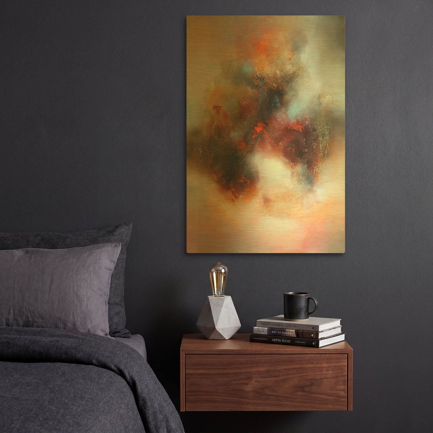 'In The Humming Air' By Eelco Maan Gold Metal Wall Art