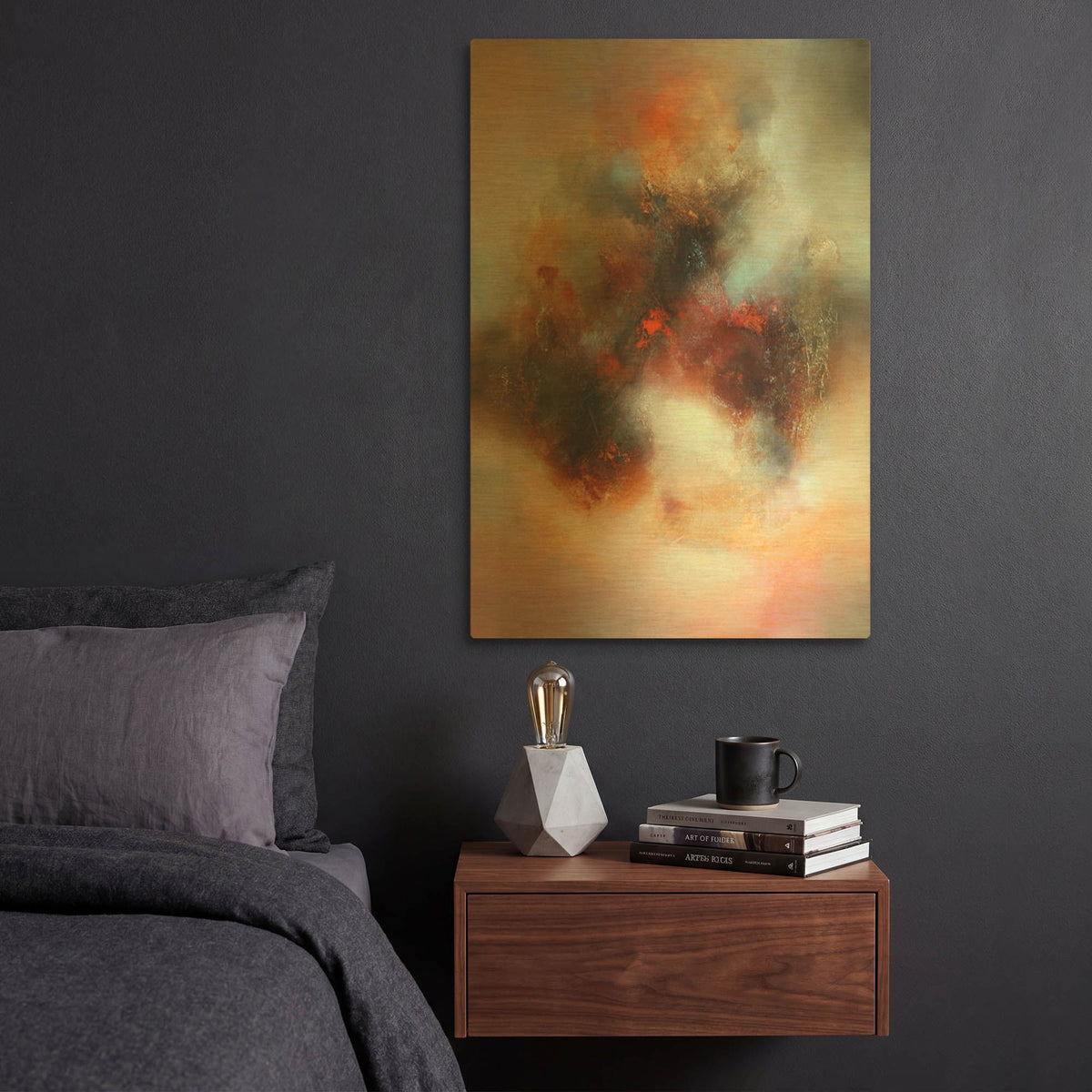 'In The Humming Air' By Eelco Maan Gold Metal Wall Art