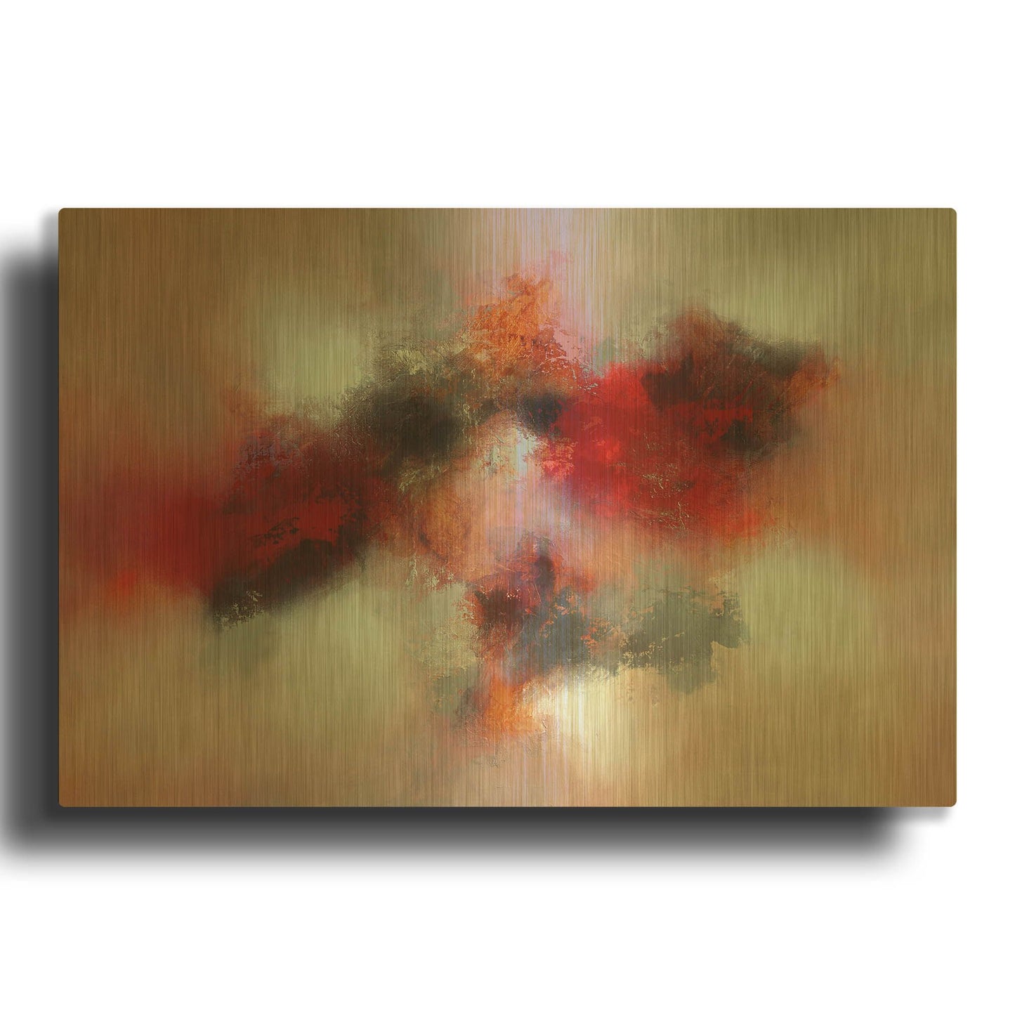 'Under the roses' By Eelco Maan Gold Metal Wall Art