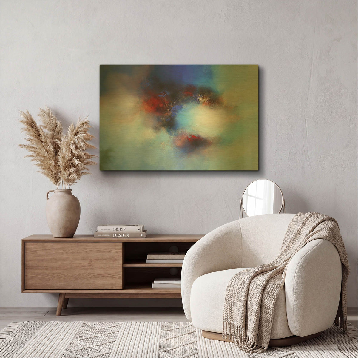 'Summer dance' By Eelco Maan Gold Metal Wall Art