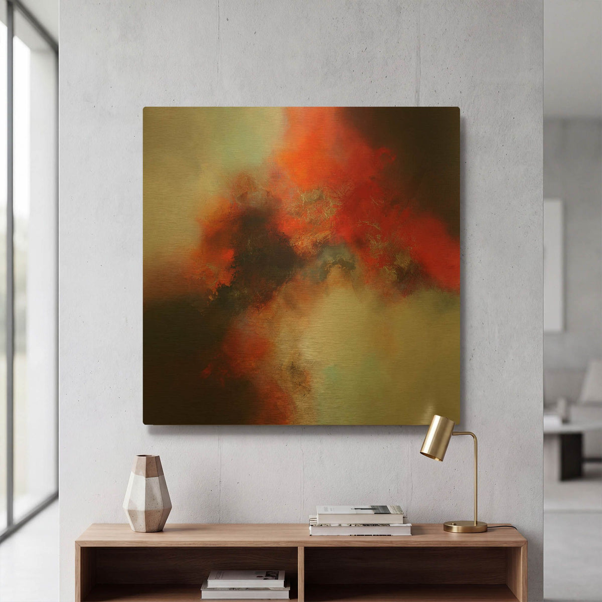 'Aurora' By Eelco Maan Gold Metal Wall Art