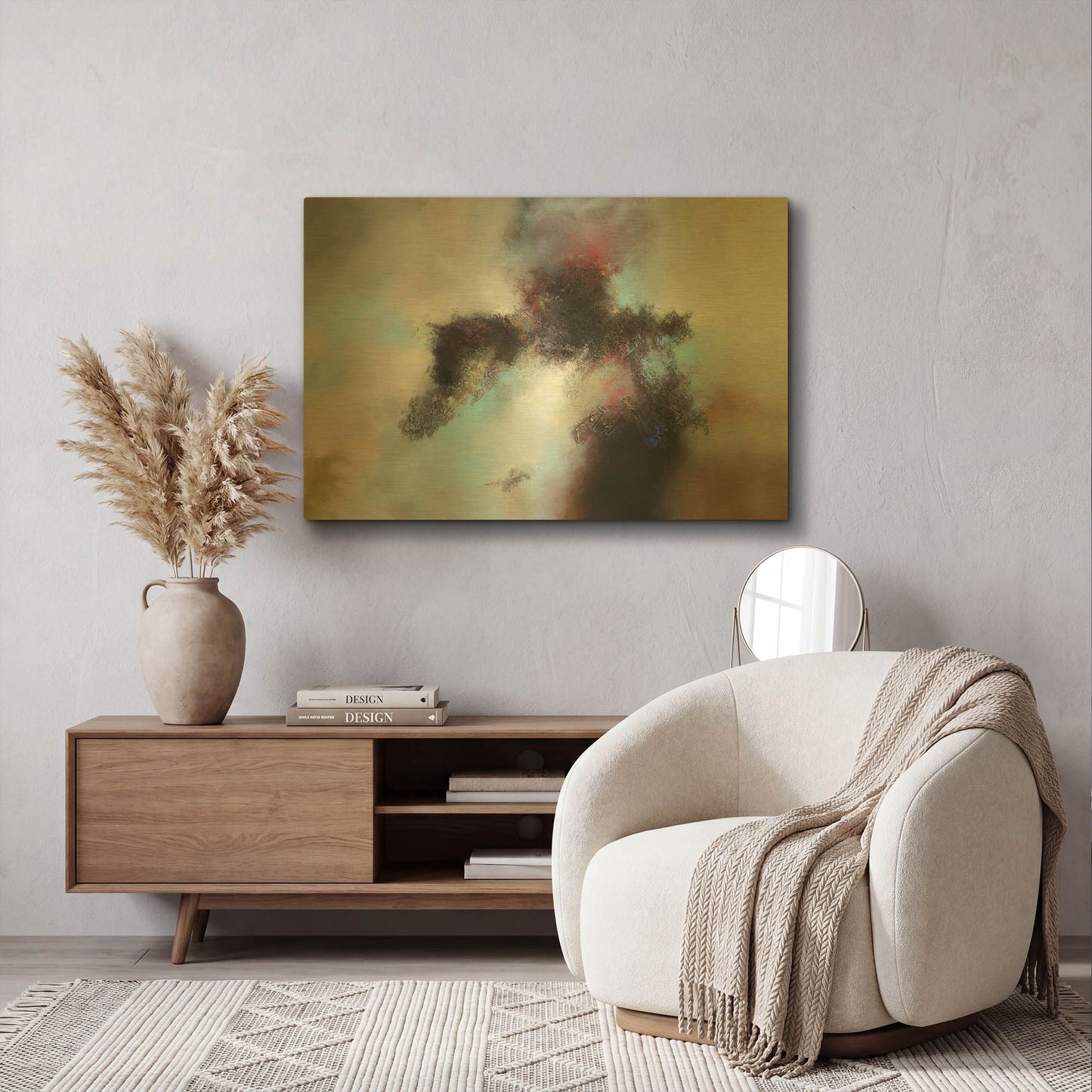 'Traveller' By Eelco Maan Gold Metal Wall Art