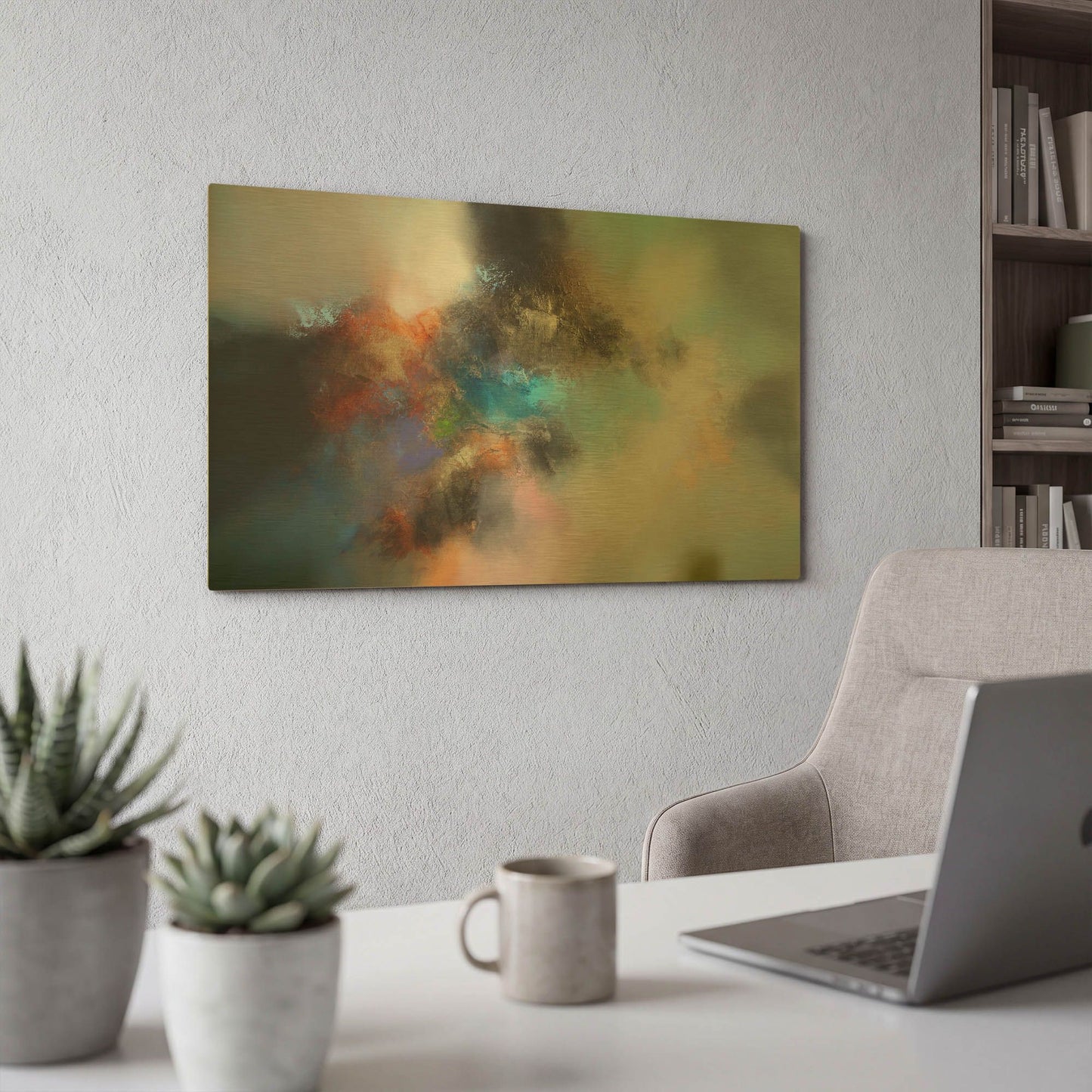 'Shine' By Eelco Maan Gold Metal Wall Art