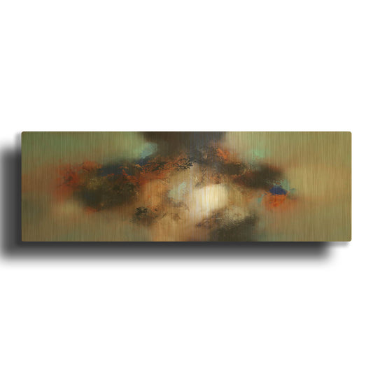 'Into the blue' By Eelco Maan Gold Metal Wall Art